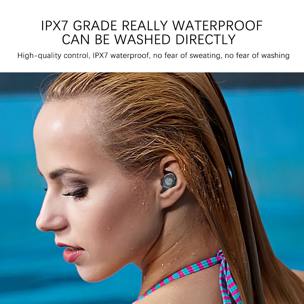 TWS Bluetooth наушники шум отмена беспроводной 9D стерео наушники IPX7 водонепроницаемый fone de ouvid гарнитура беспроводные наушники