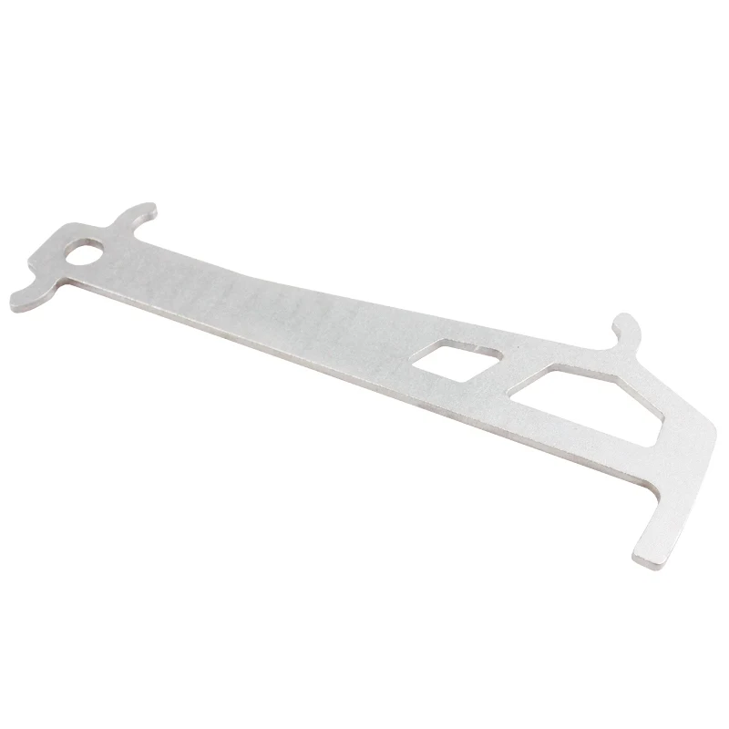 Нержавеющая сталь велосипед 2-в-1 цепи проверки MTB велосипед цепь для дорожного велосипеда одежда потери индикатор измерения с карабином