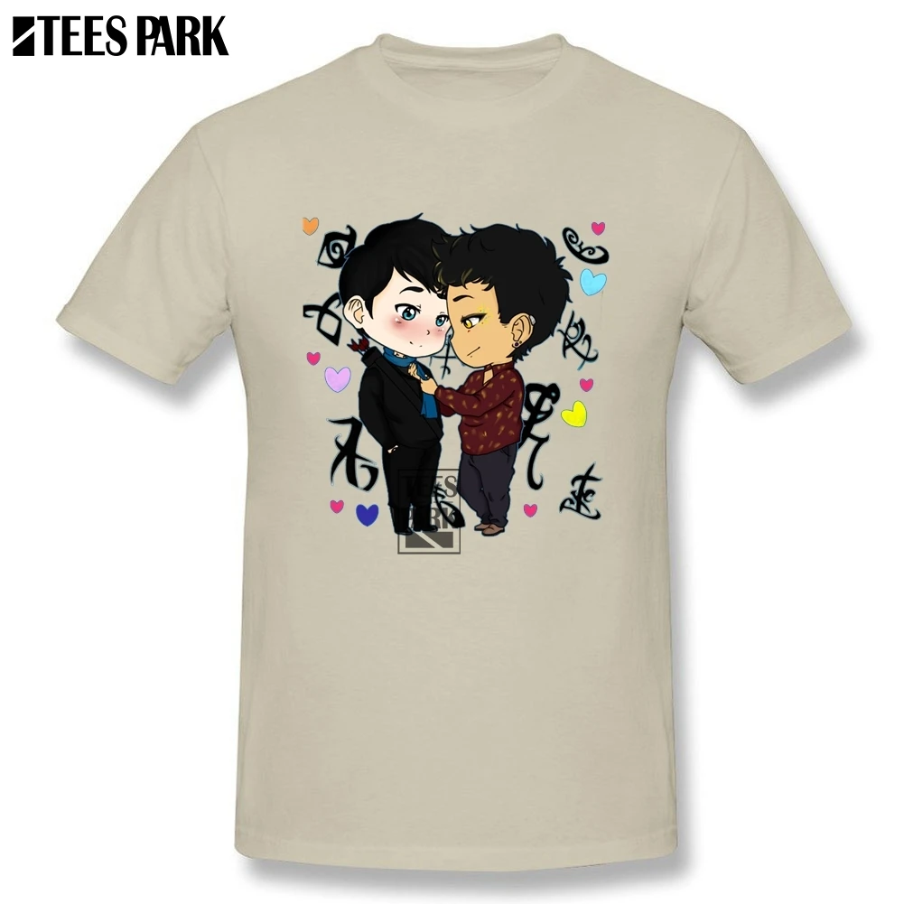 Funky Alec Lightwood shadowhunter Новинка футболки мужские тонкие футболки спортивные Новая модная крутая футболка для мальчиков-подростков - Цвет: Natural