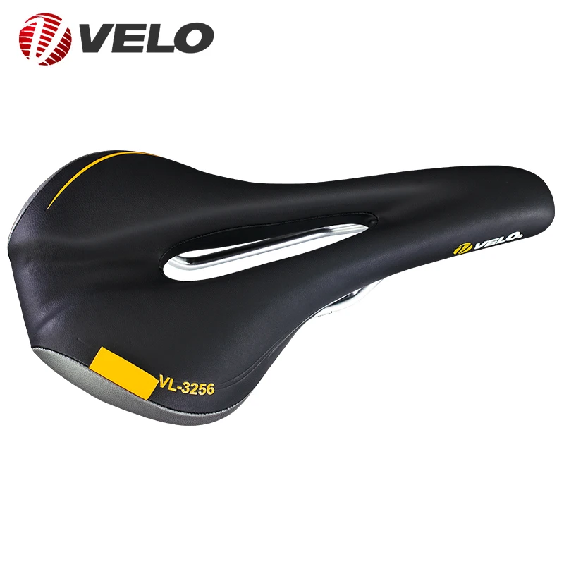 Sella Bicicletta Velo VL-3256 Comfort In Microfibra Nera - Per MTB E Strada