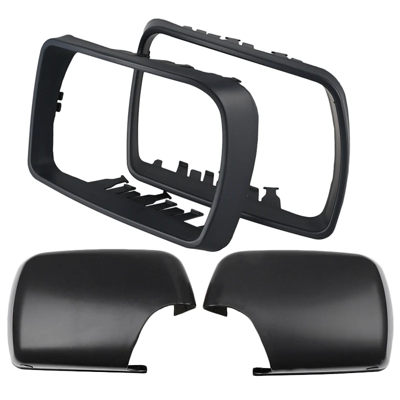 2 Pair Car Left Right Rear View Side Mirror Cover For Bmw X5 E53 3.0d/3