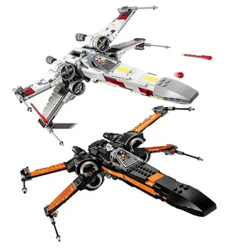 

New StarWars X Wing Star Plan Tie Fighter Building Blocks With Star Plan Wars Children Toy 75102 75218