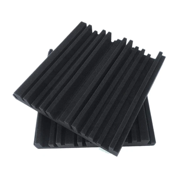 Promotion! 12PCS Absorption Foam Panels-Broadband Sound Absorber - Periodic Groove Structure Soundproof for Acoustic Studio |