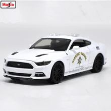 Maisto 1:24 Ford Mustang GT police car alloy authorized car model crafts decoration toy tools Collecting gifts