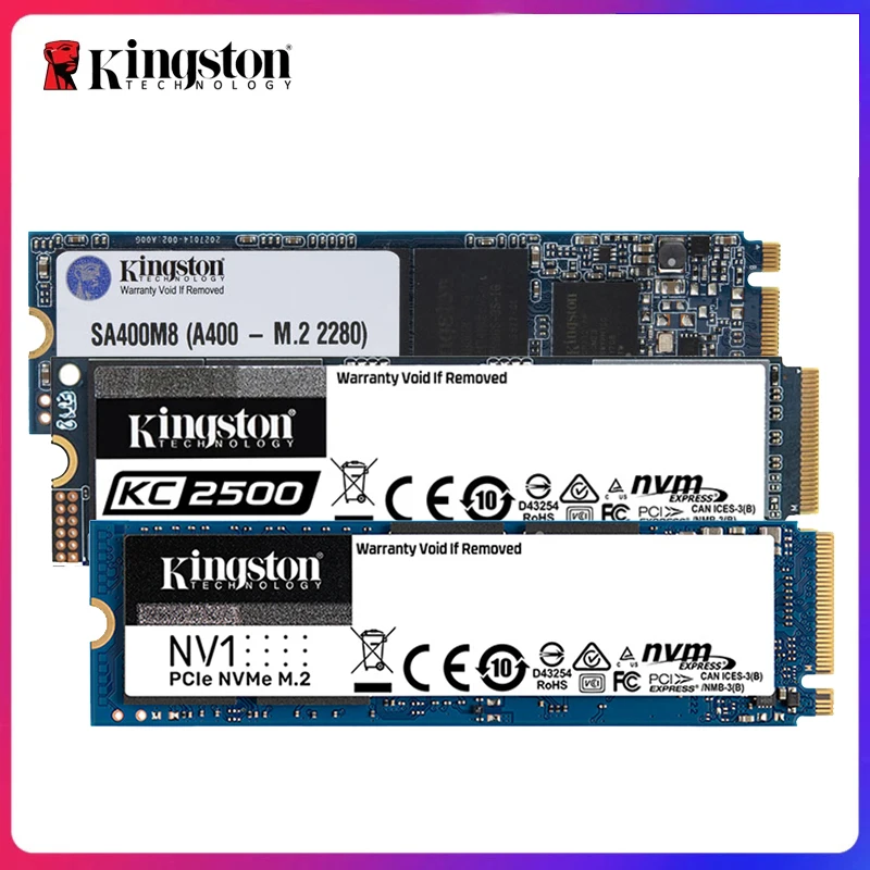 Kingston A400 M2 Kc2500 Nvme Nv2 Ssd Unità A Stato Solido Interna M.2 2280 120Gb 240Gb 480G 250G 1Tb 2Tb 500G 1T Nv2 Per Laptop