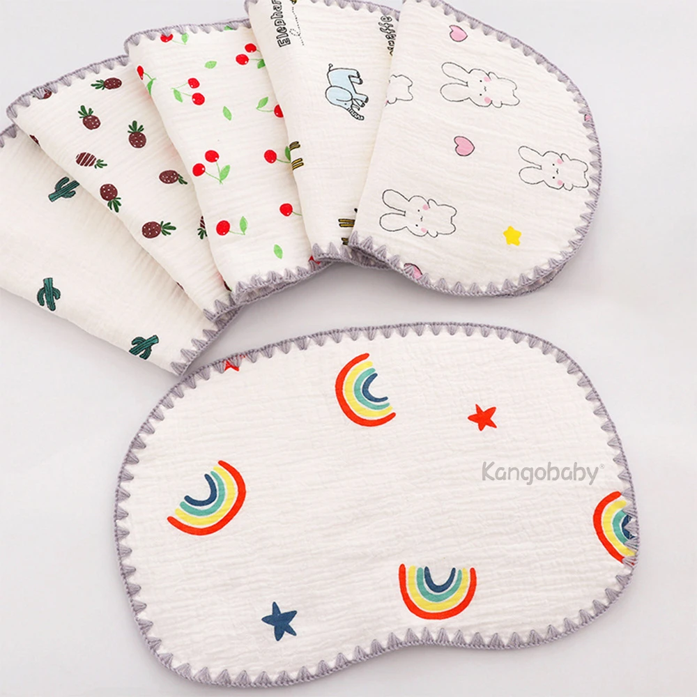 Bedding Kangobaby #My Soft Life# 10 Layer Muslin Cotton Newborn Flat Pillow Towel Baby Anti-milk Vomiting Pad Sweat Absorption Pillow baby sleeping bag