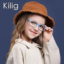 Kilig дети ребенок очки Рамка гибкие TR90 силикагель очки с ремешком Близорукость Оптические очки Рамка