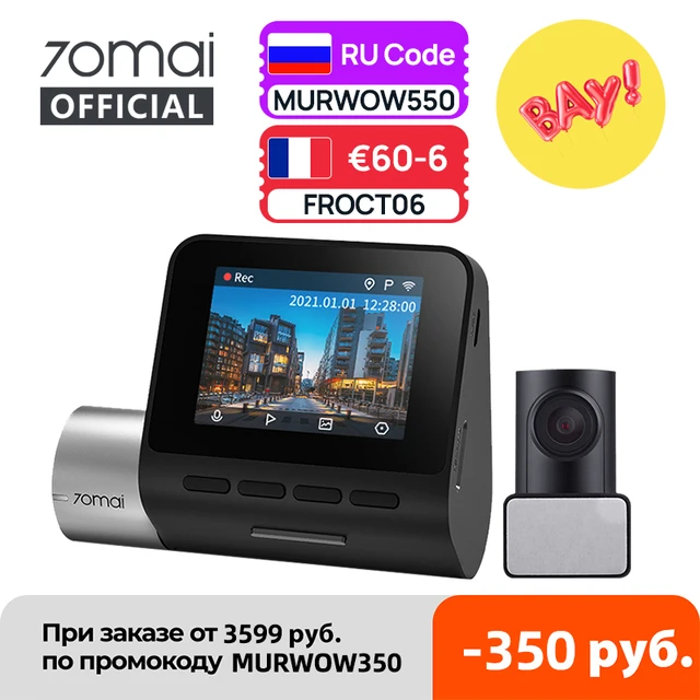 70mai Dash Cam Pro Plus+ A500S 1944P GPS ADAS Car Camera 70mai A500S Car DVR 24H Parking Support Rear Cam 140FOV Auto Recorder 1