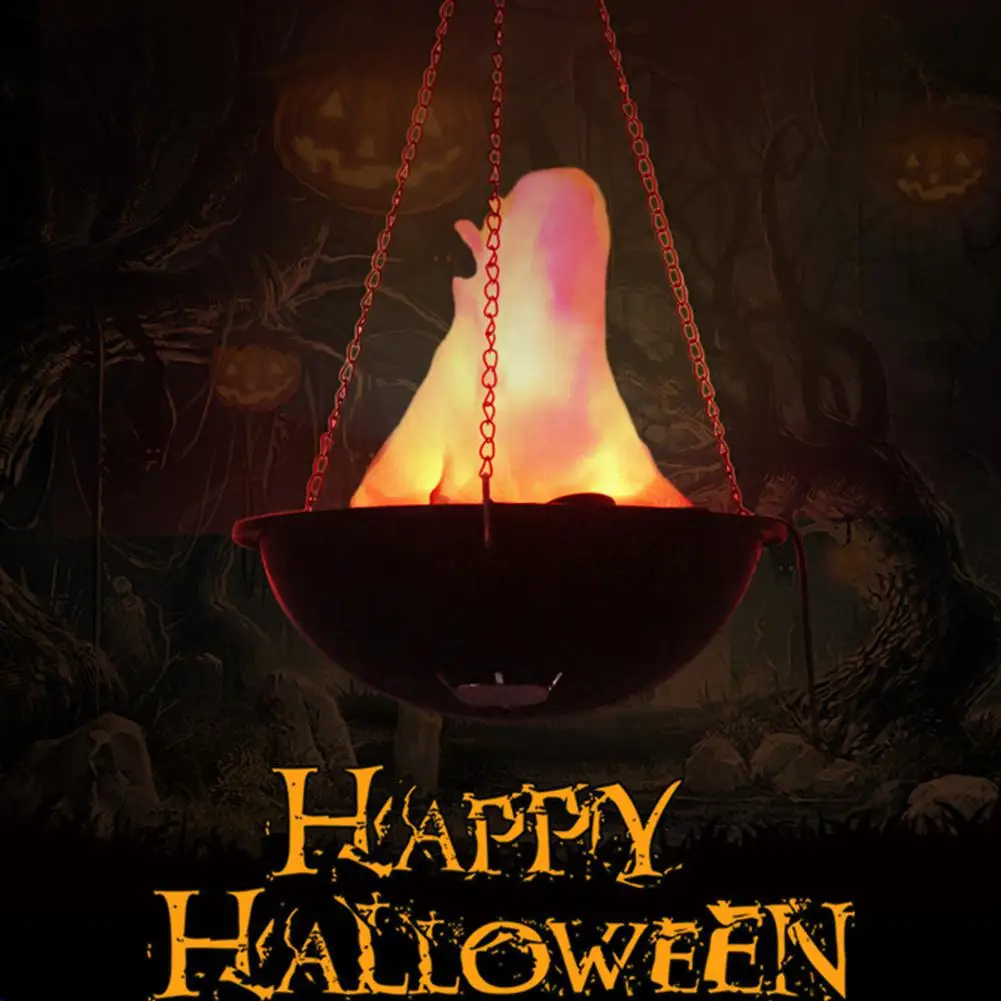 

MeterMall Funny Creative Flame Lamp with Artificial Fake Fire Light Party For Halloween Decoration Realistic Effect