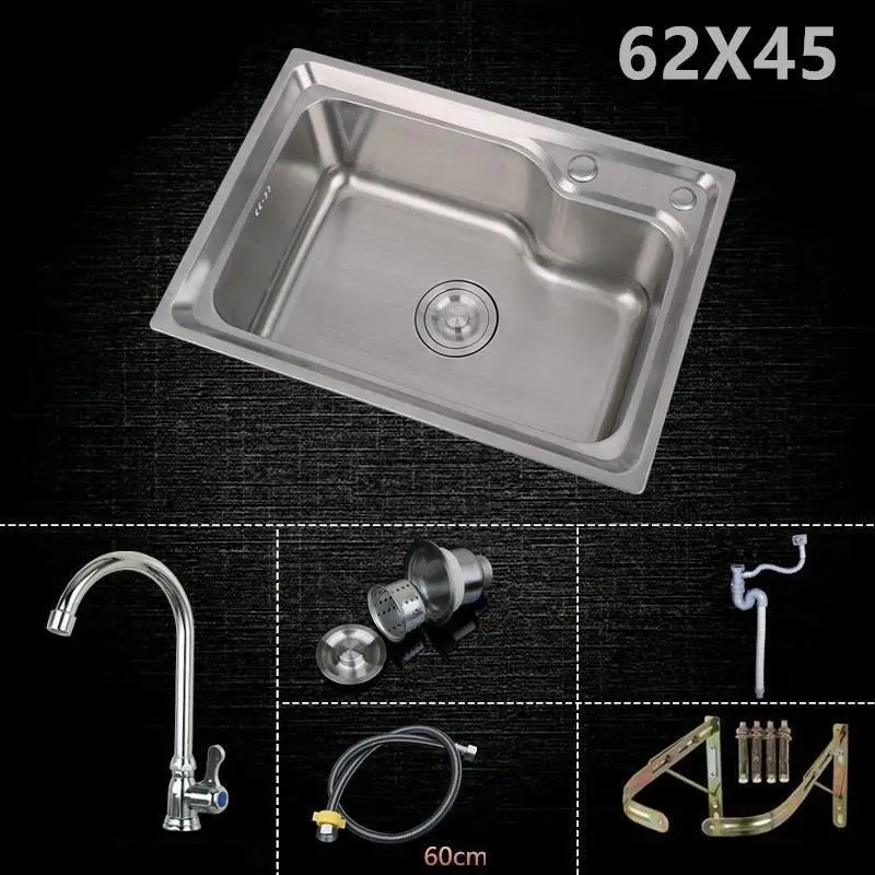 Version Q Banheiro Lavandino Acero Inoxidable Escurridor портативная кухонная раковина Lavabo Cuba Pia Cozinha Fregadero De Cocina для мытья овощей - Цвет: Version Q