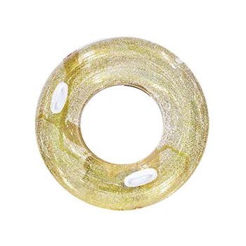 

Adults Children Inflatable Swim Swimming Ring Sequins Swimming Pool Water Float Ring BHD2