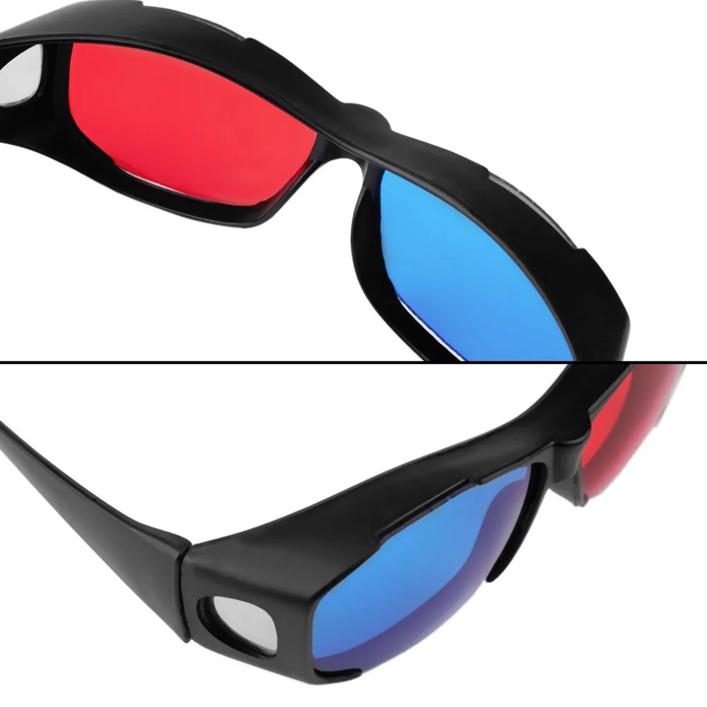 Universal Type 3D Glasses TV Movie Dimensional Anaglyph Video Frame 3D Vision Glasses DVD Game Glass Red And Blue Color Newest Universal Type 3D Glasses TV Movie Dimensional Anaglyph Video Frame 3D Vision Glasses DVD Game Glass Red And Blue Color Newest