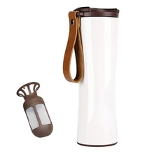 Дорожная кружка Moka Smart coffee Tumbler 430 мл портативная Вакуумная бутылка с OLED контактным экраном сохранение тепла кофе из нержавеющей стали C