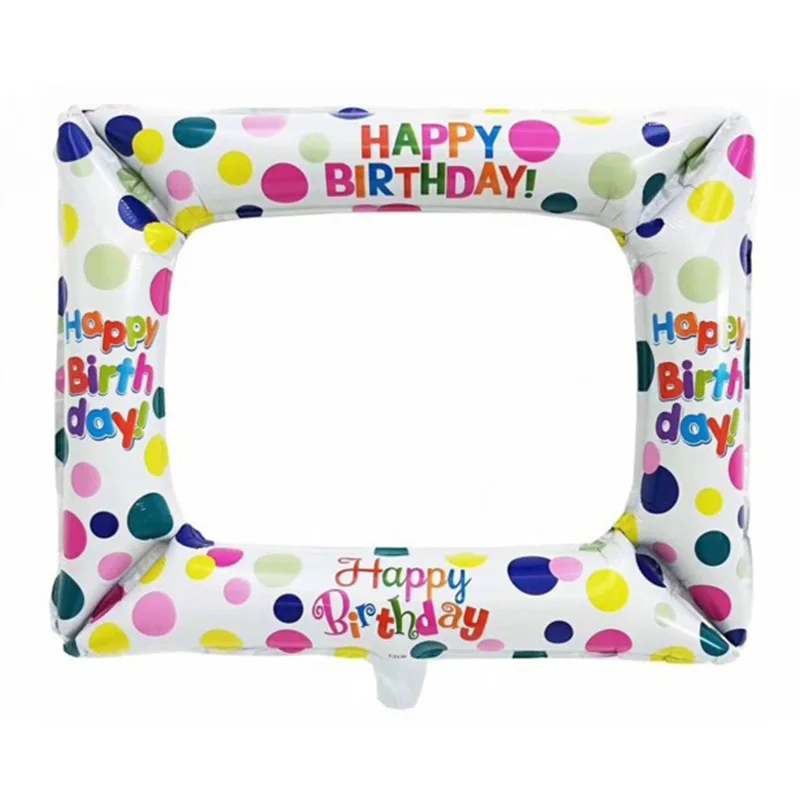 1 шт. фотобудка на день рождения фольга воздушные шары с днем украшение для