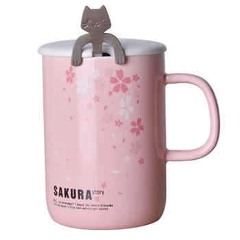 

Creative Pink Coffee Mug Ceramic Girl Milk Cup 1pcs Travel Tea Cup Tableware Home Decor Caneca Christms Gift For Girlfriend E5