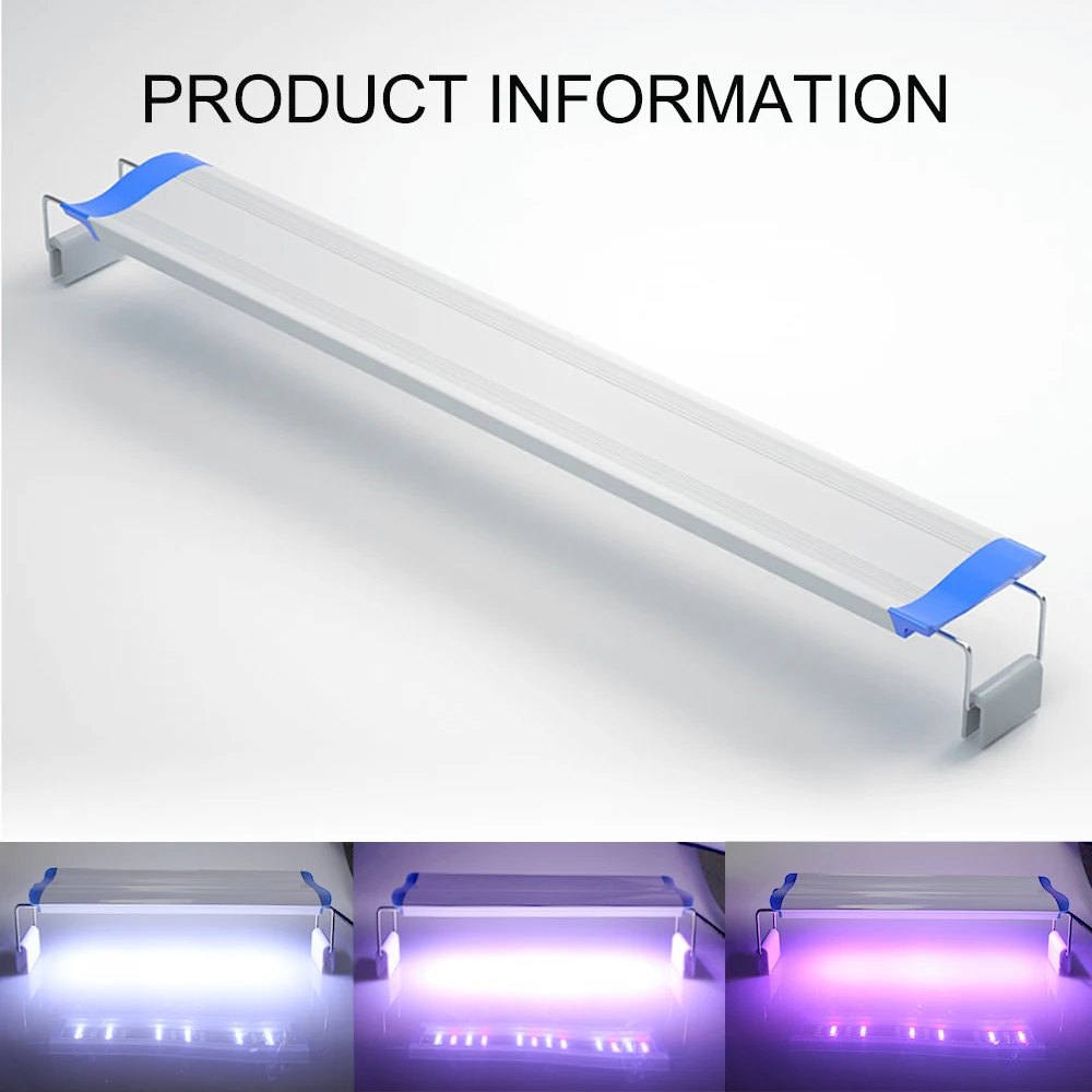 Супер яркий аквариумный выключатель света 3 цвета светодиодов 18-61 см аквариумная