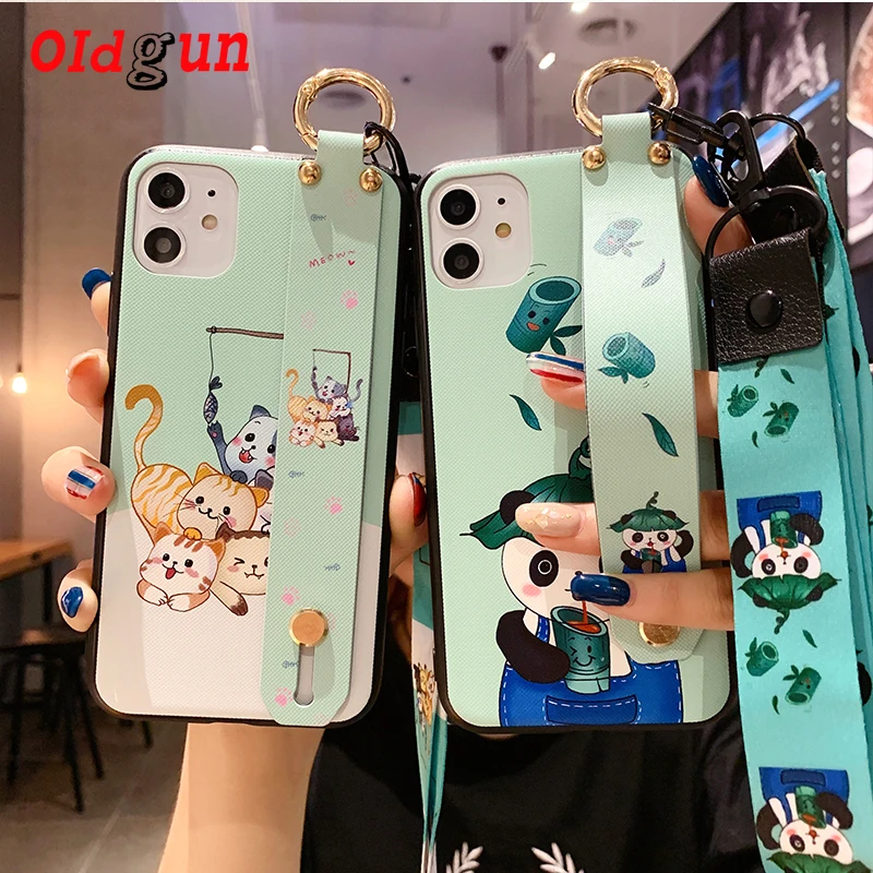 

2019 new iPhone11 mobile phone couple shell Panda iPhoneX XS XR XSMax protective shell cat 11pro 11proMAX soft plastic phone bag