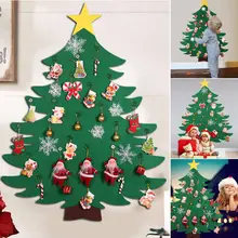 DIY Войлок Рождественская елка и украшения Новогодние подарки Детские игрушки Настенный декор с Рождеством домашний декор подарки для детей