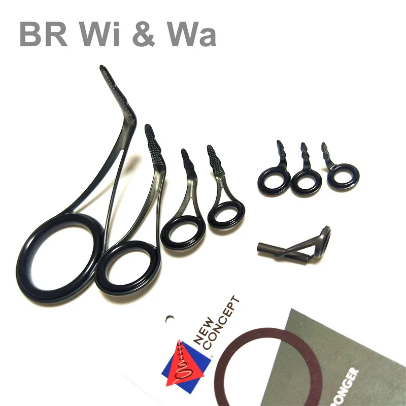 Фото Комплект направляющих BR Wi & Wa FUJI BCLYOG + BCLOG, высококачественный комплект направляющих, один набор, 8 шт. ремонтных направляющих для удочки №2