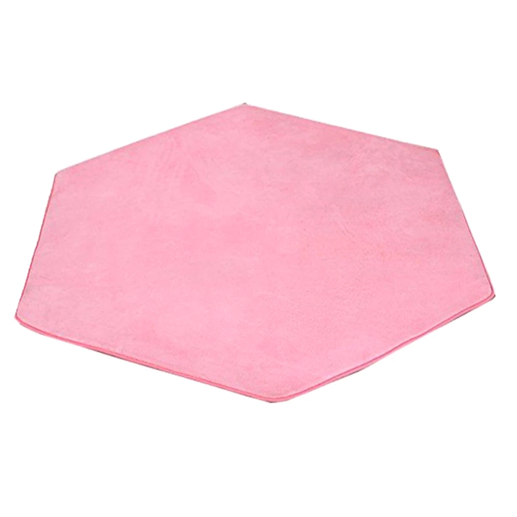 DSFSAEG Alfombra hexagonal suave para el hogar alfombra alfombra para casa hexagonal castillo princesa niños juego tienda 