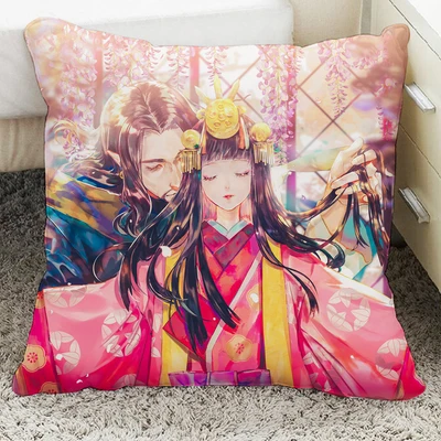 Onmyoji мультфильм кукла подушка мягкая модель - Цвет: Светло-желтый