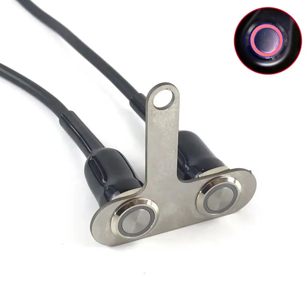 GREEN LIGHT KG-057 B с длинной ручкой, двойной переключатель, самоблокирующийся, модификация мотоцикла, кран, металлический кронштейн, светодиодный, фара - Цвет: GREEN LIGHT