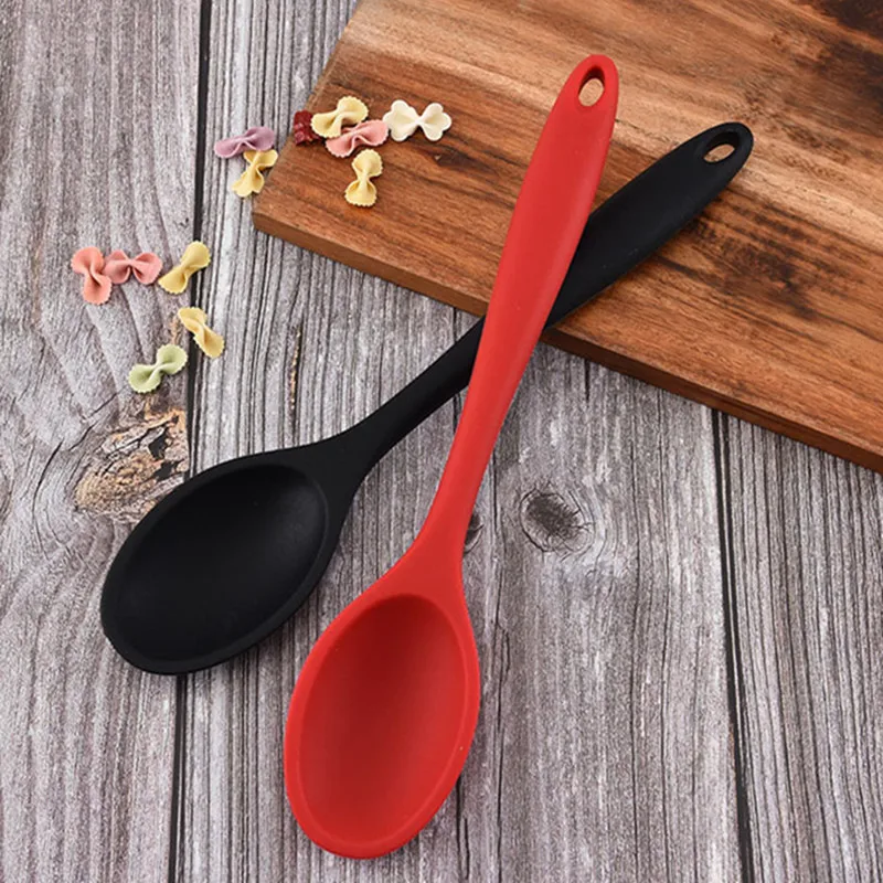 Home Use Large Silicone Long Handle Spoon High Grade Mixing Ladle