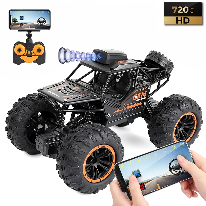 1/18 RC Car YT6602 2.4G WIFI FPV HD Camera 4WD Off-road High-speed Remote Control Car Climbing Drift Kids Toys Christmas Present 1/18 RC Car YT6602 2.4G WIFI FPV HD Camera 4WD Off-road High-speed Remote Control Car Climbing Drift Kids Toys Christmas Present