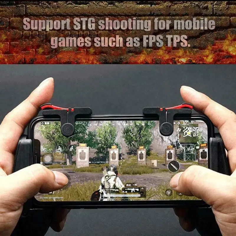 2 pièces téléphone portable jeu déclencheur manette PUBG bouton poignée pour L1R1 tireur contrôleur claviers poignée pour IPhone Android téléphone