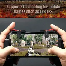 Mando para juegos de teléfono móvil, botón de PUBG para tirador L1R1, teclas de agarre para IPhone y Android, 2 uds.