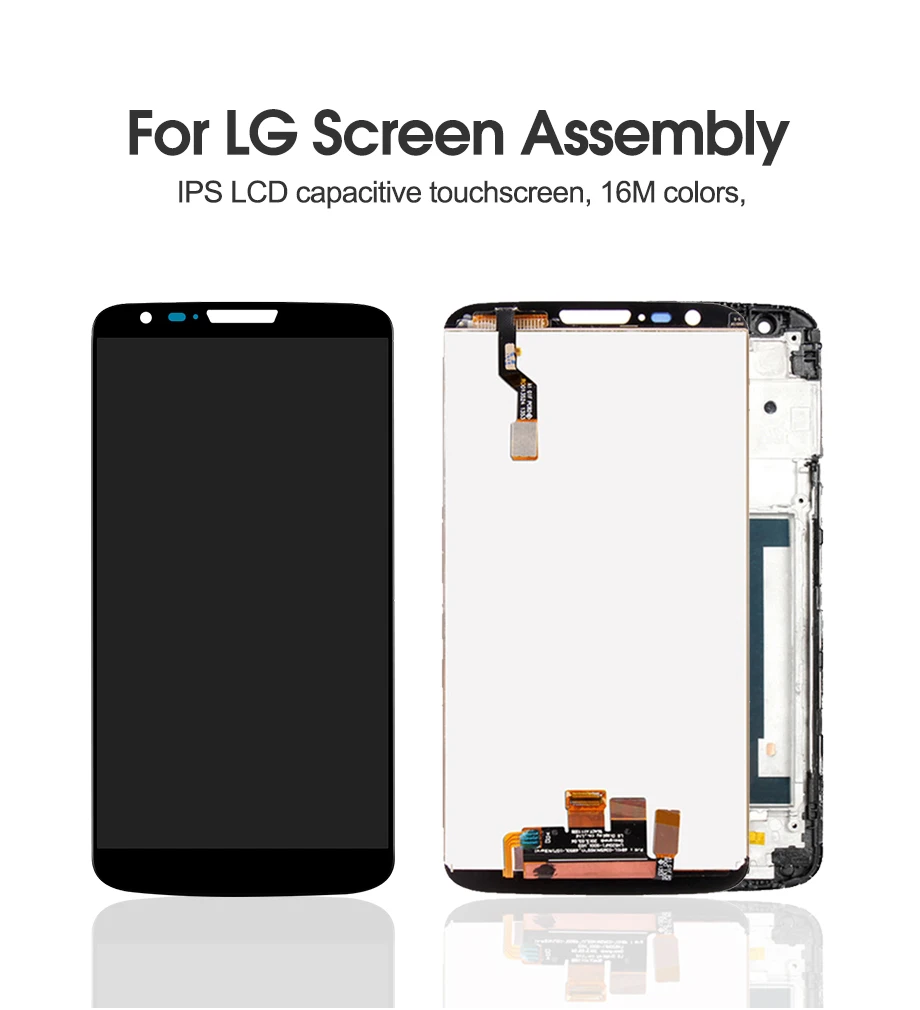 AAA для 5,2 ''LG G2 ЖК-дисплей рамка+ сенсорная панель дигитайзер для D802 D801 D803 F320K LS980 D800 F320L F320S D802TR