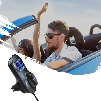 

Bc30 Car Hands-Free FM Modulator Transmitter Dual USB Charger Wireless Car Kit FM Transmitter LCD Display