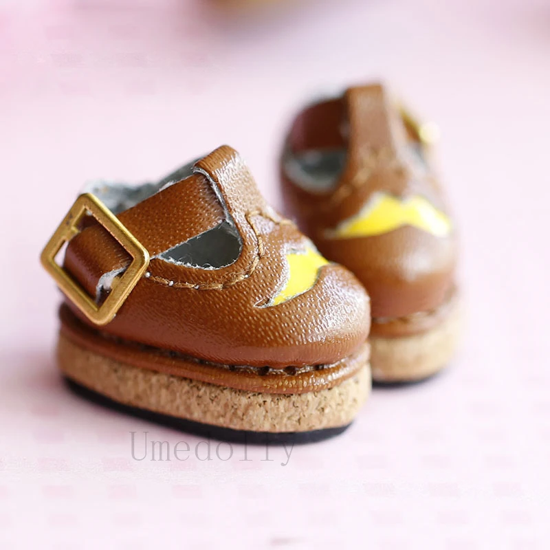 

1 Pair Doll's Cute Platform Shoes for OB11, Middle Blyth, 1/12 BJD Doll Shoes Toy Accessories