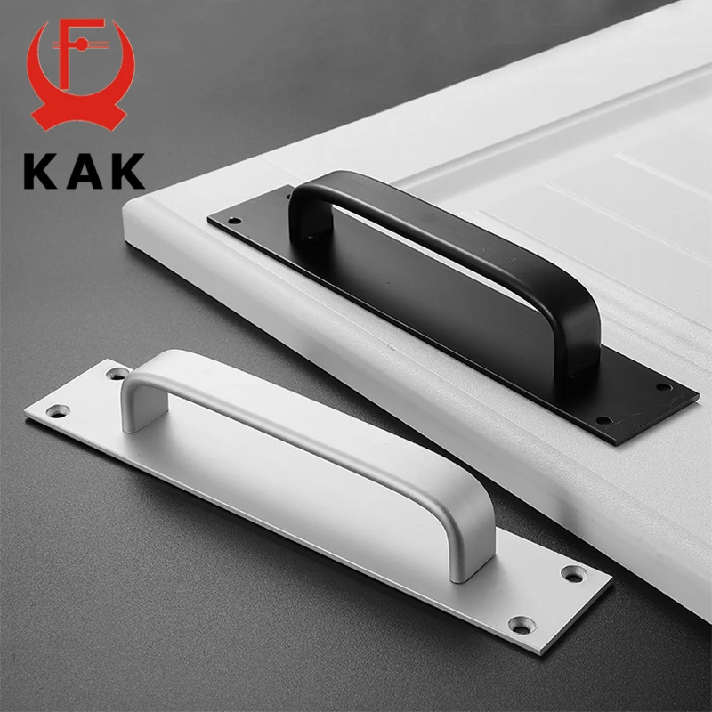 Furniture Handles Kitchen Door Handles KAK Fashion Aluminum Alloy Kitchen Door Handles Cupboard Pulls Drawer Knobs Furniture Room Door Hardware