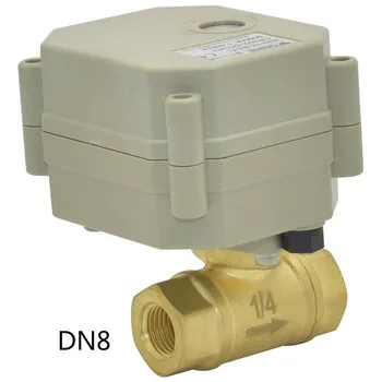 

electric ball valve brass motorized valve 2 way with actuator AC110-230V DN8