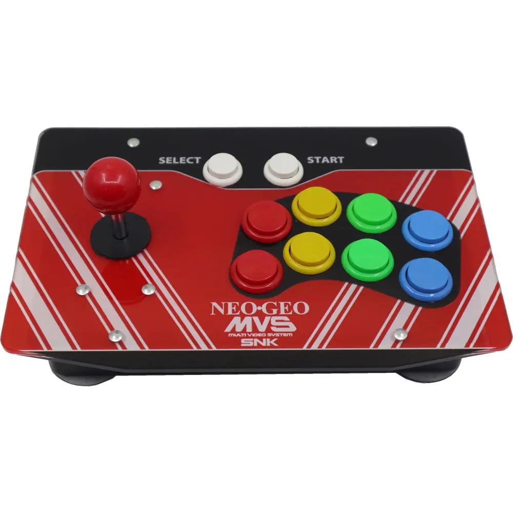 10 Buttons Arcade Joystick USB Wired Acrylic Artwork Panel for PC NEO GEO MVS SNK