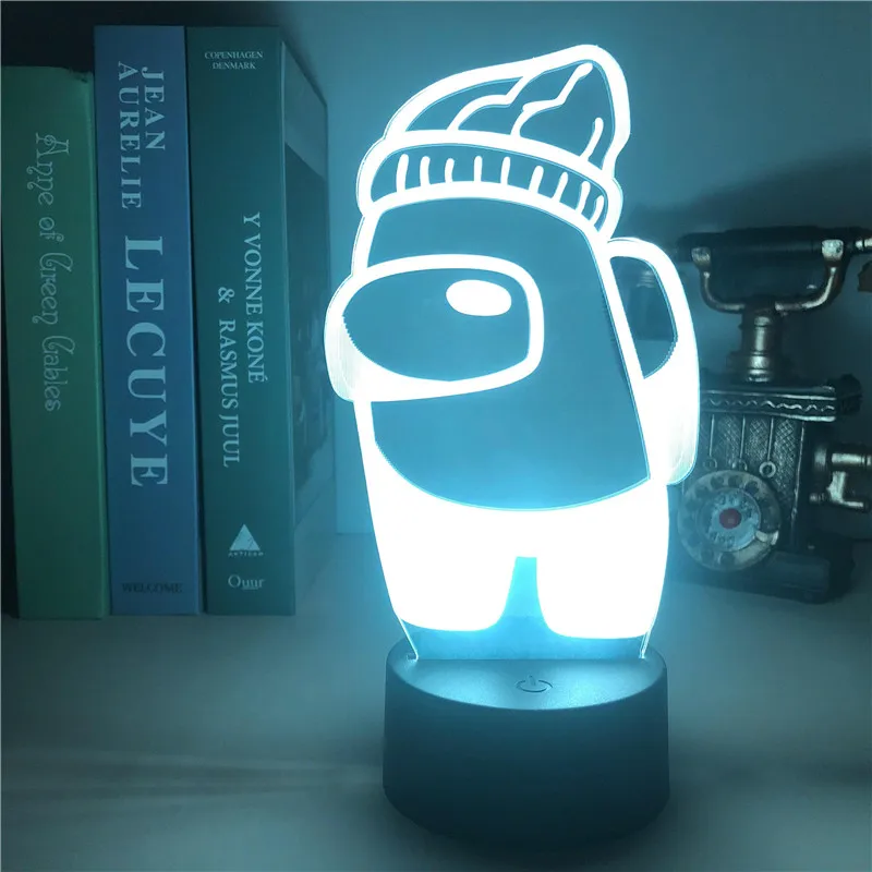 3d лампа для игр 7/16 цветов RGB светодиодный ночсветильник Настольный Декор дома