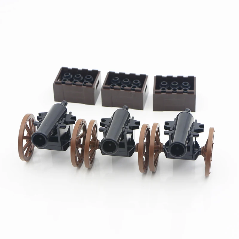 LegoINGlys WW2 Military Building Blocks Roman Army Medieval Soldier Cannon Accessories Brick Parts Gun Carrier Weapon Model Toys (5)