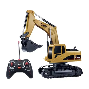 

RC Simulation Toy RC Excavator Remote Control Vehicle With Light For Boys Universal Remote Control Toys Children Collection Toys