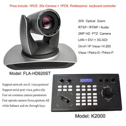 Профессиональный пульт дистанционного управления HD вещания в режиме реального времени камера для видеоконференции с 20x оптическим зумом