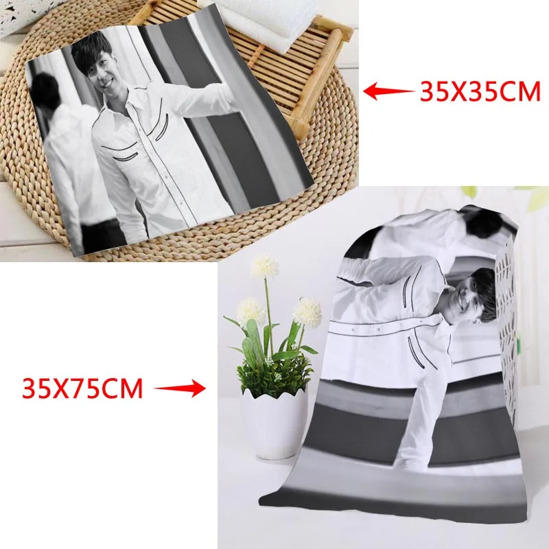 На заказ KPOP Lee Seung Gi печатное квадратное полотенце s микрофибра абсорбирующее быстросохнущее полотенце хлопок Дети Beathroom мочалка платок - Цвет: 4