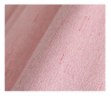 pink ZISIZ затемненные занавески в клетку для домашнего декора для гостиной, Занавески Из Искусственного льна, занавески для спальни, занавески на окна Rideaux по индивидуальному заказу - Цвет: pink