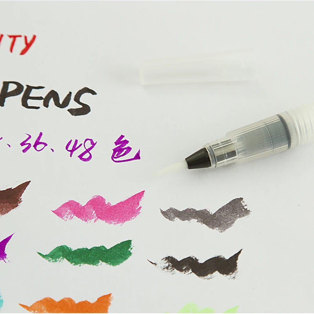 12-24-36-48-Colors-Water-Brush-Ink-Pen-for-Watercolor-brush-pen-set-Calligraphy-Painting (3)
