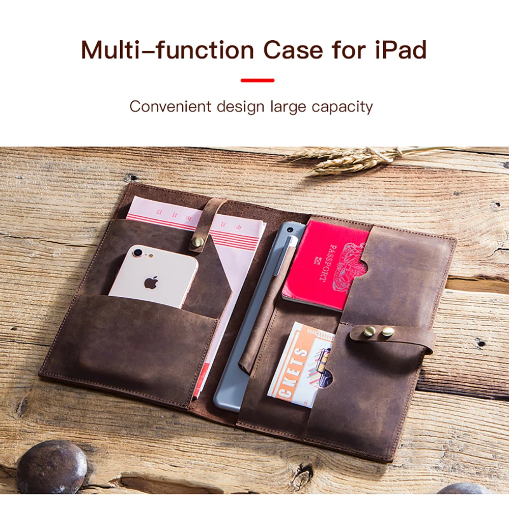 Capa de Couro Genuíno para Ipad Bolsa de Proteção Ipad Mini 7.9 Ipad Mini 2023 - Imagem 4