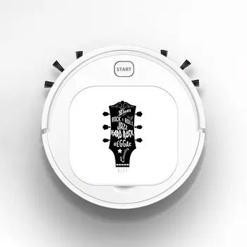 

Robot Vacuum Cleaner Intelligent Automatic Mopping Clean Robot for Hard Floor Carpet Creative Guitar Music Musical Pop Rock