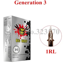 Премиум-качества в оригинальном морском стиле BIGWASP V3 картридж игла 1 круглая линия(1RL) 20 шт./кор. питания