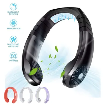 

Portable Sports Fan Mini Hanging Neck Fan USB Rechargeable Air Cooler Summer Outdoor