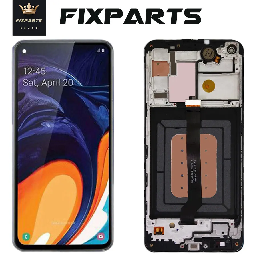 Оригинальный супер AMOLED ЖК дисплей для SAMSUNG Galaxy A60 A606 сенсорный экран дигитайзер