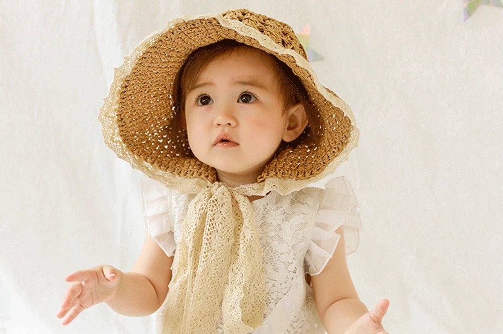 Соломенная шляпа с бантом для мальчиков 1 шт.|toddler cap|cap childrenchild hat cap |
