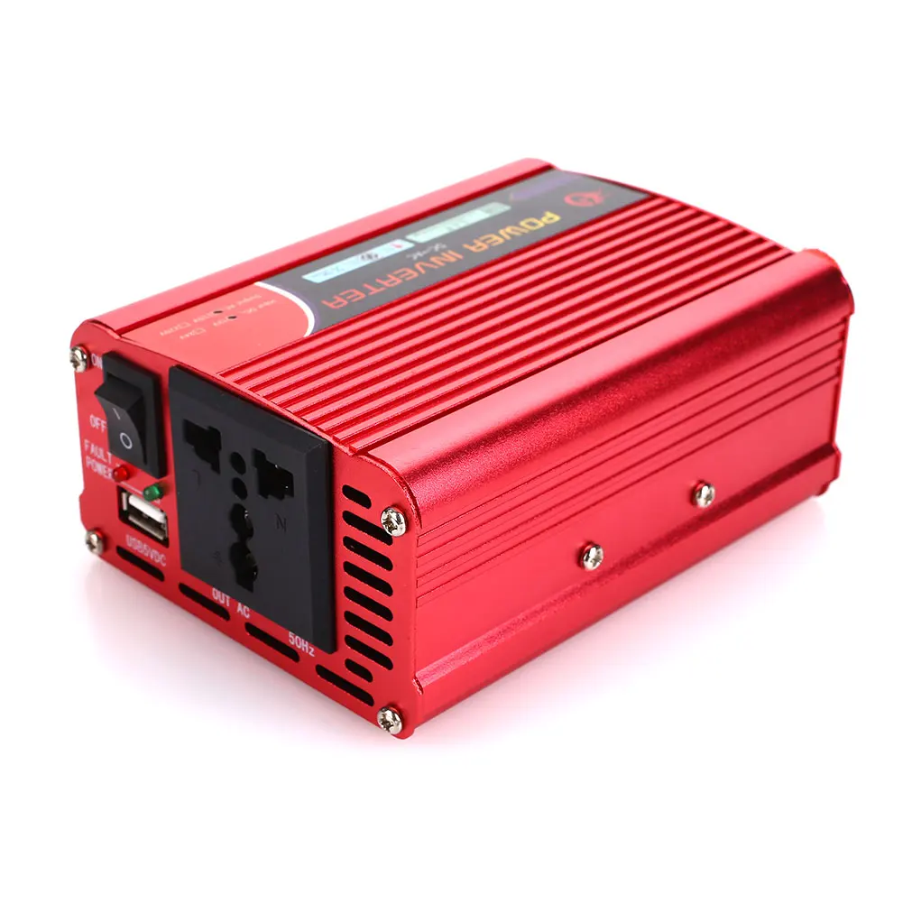 Vehemo DC12V к AC110V Модифицированная синусоида Авто Инвертор автомобильный инвертор зарядное устройство портативный адаптер алюминиевый сплав